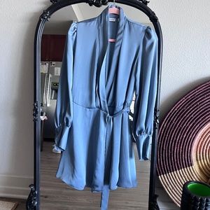 Aritzia Hyde - Lightweight Satin Long Sleeve mini Dress